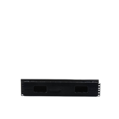 Organizador de Cables Horizontal PatchLink, Sencillo (Solo Frontal), Con Tapa Extendida, Para Rack de 19in, 2UR