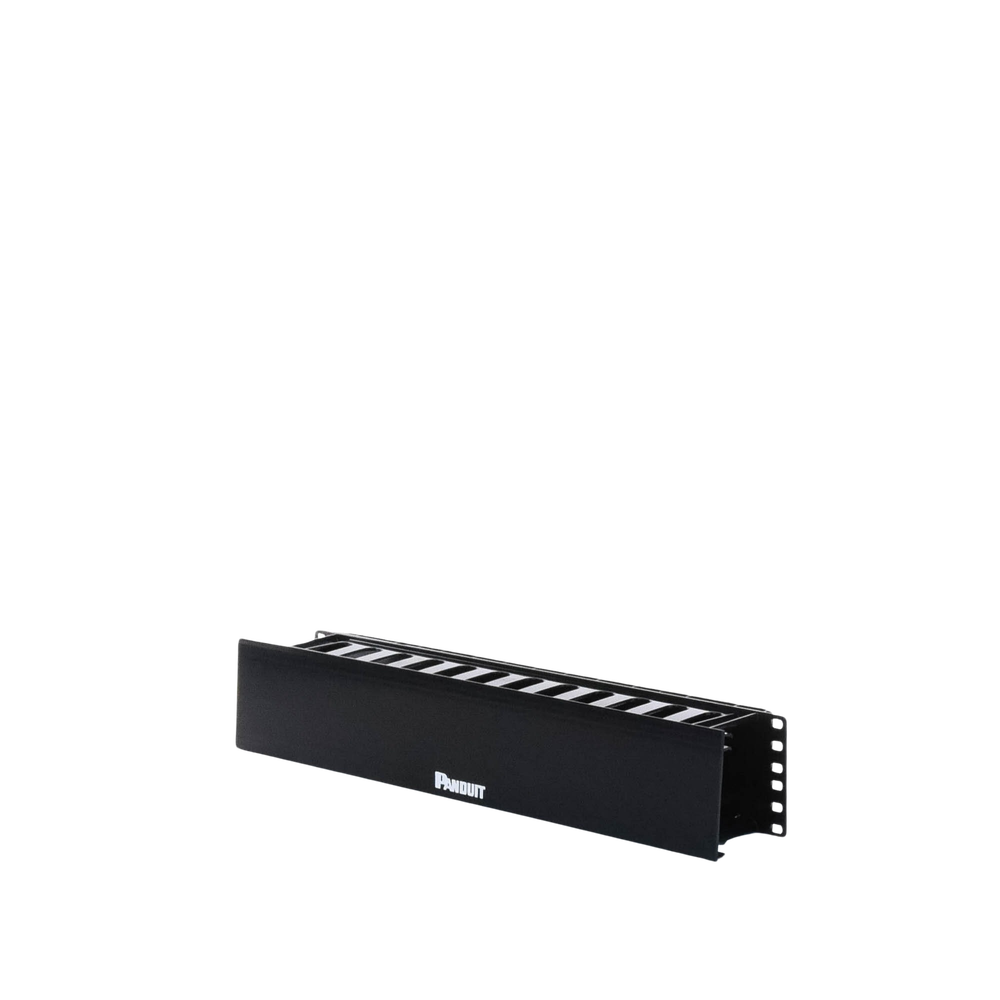 Organizador de Cables Horizontal PatchLink, Sencillo (Solo Frontal), Con Tapa Extendida, Para Rack de 19in, 2UR