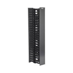 Organizador Vertical NetRunner, Doble (Frontal y Posterior), de 22.5 UR, 4.9in de Ancho, Color Negro