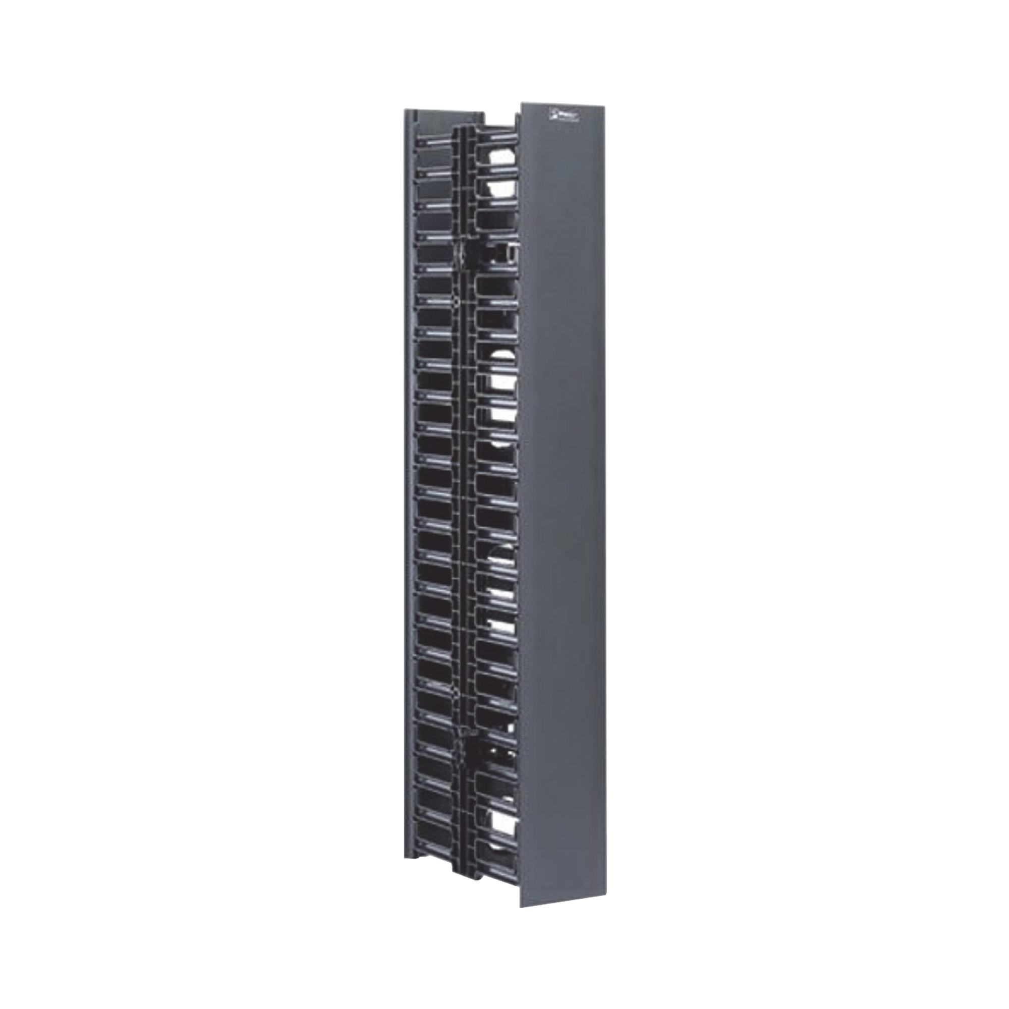 Organizador Vertical NetRunner, Doble (Frontal y Posterior), de 22.5 UR, 4.9in de Ancho, Color Negro