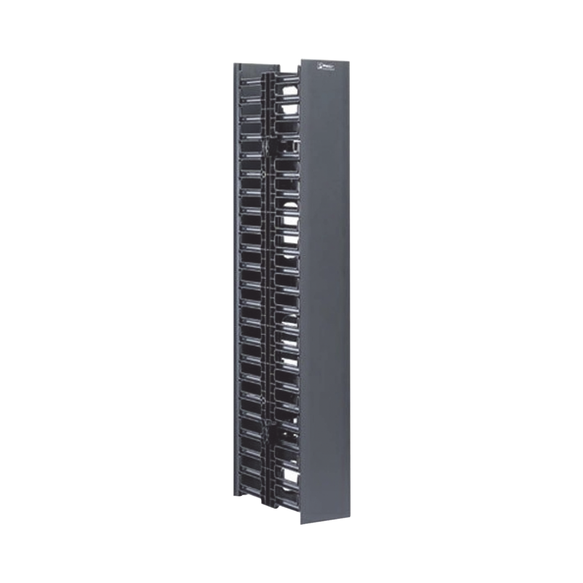 Organizador Vertical NetRunner, Doble (Frontal y Posterior), de 22.5 UR, 4.9in de Ancho, Color Negro