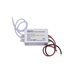 Fuente 12 V  |  1 Amper  |  Waterproof  | Intemperie grado IP67