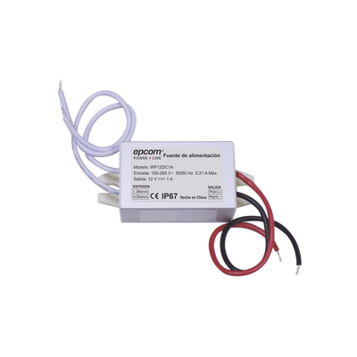 Fuente 12 V / 1 Amper / Waterproof / Intemperie grado IP67