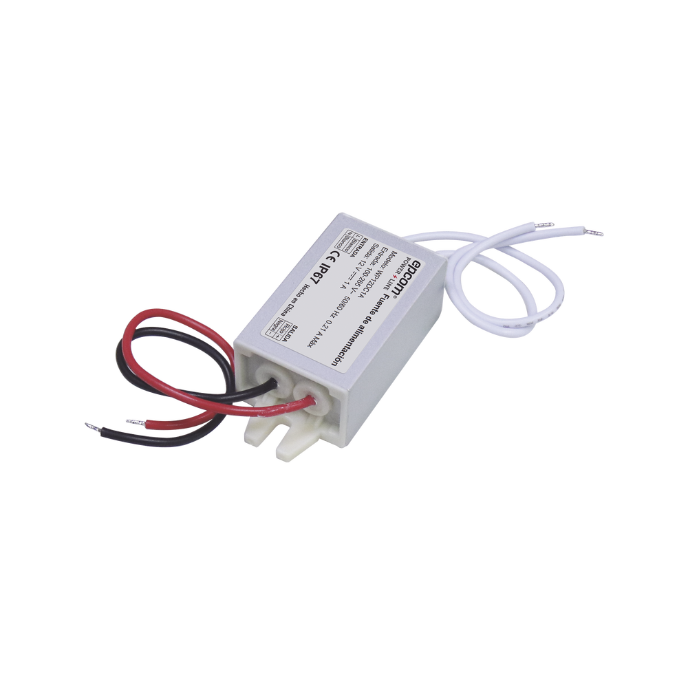 Fuente 12 V  |  1 Amper  |  Waterproof  | Intemperie grado IP67