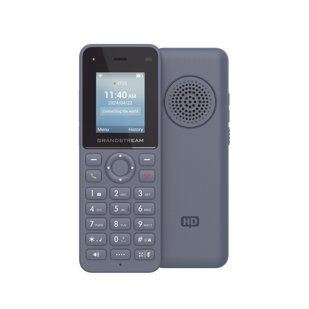 Teléfono IP inalámbrico Wi-Fi, portátil, 2 líneas, 2 cuentas SIP, Voz HD, Bluetooth, Puerto USB tipo C