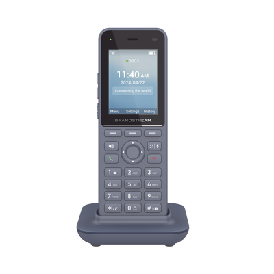 Teléfono IP inalámbrico Wi-Fi, Portátil, 3 cuentas SIP, 3 líneas, Voz HD, Bluetooth integrado, Puerto USB tipo C