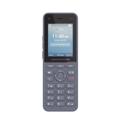 Teléfono IP inalámbrico Wi-Fi, Portátil, 3 cuentas SIP, 3 líneas, Voz HD, Bluetooth integrado, Puerto USB tipo C