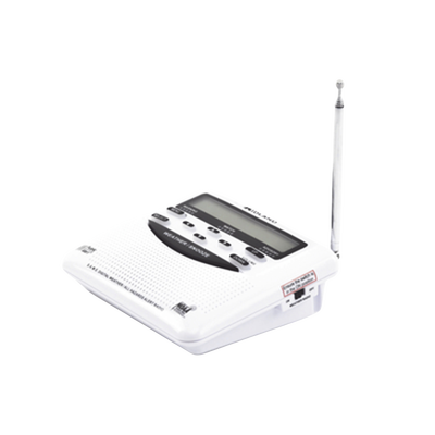 Radio receptor del Sistema de Alerta Sísmica Mexicano y meteorológico NOAA, vía radio en VHF y mediante códigos EAS-SAME