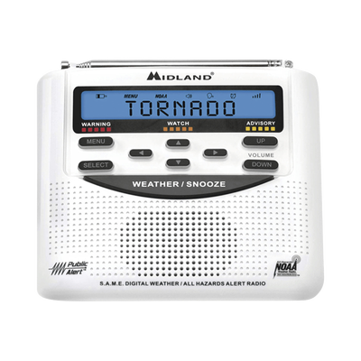 Radio receptor del Sistema de Alerta Sísmica Mexicano y meteorológico NOAA, vía radio en VHF y mediante códigos EAS-SAME