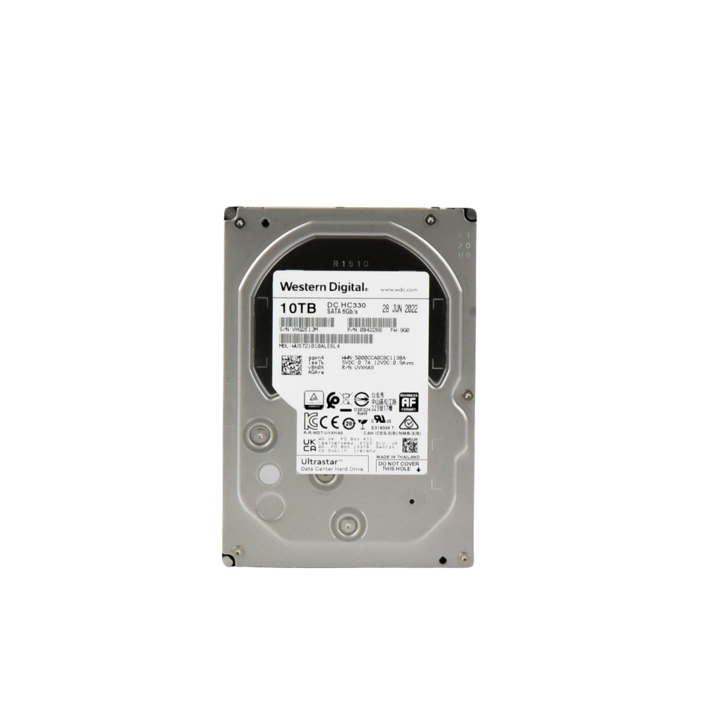 Disco Duro Enterprise 10 TB / Wester Digital (WD) / Serie Ultrastar / Recomendado para Data Center y NVRs de Alta Capacidad / Alto Performace