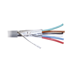 Bobina de 305 Metros (1000 Pies) de Cable 8 Conductores, 22 AWG, Tipo CMR, de Color Gris para Aplicaciones en Alarmas de Intrusión /Control de Acceso/Interfonos y TV Porteros/Automatización/Audio y Voceo.