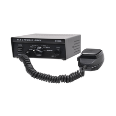 Sirena Vehicular de 100W de Potencia, Con Switch Giratorio de 6 posiciones y Micrófono Integrado de Uso Rudo