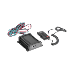 Sirena Vehicular de 100W de Potencia Con Controlador Unimando, Micrófono, Control de Tonos y Patrones de destello de Barras de Luces Serie X67 / X75