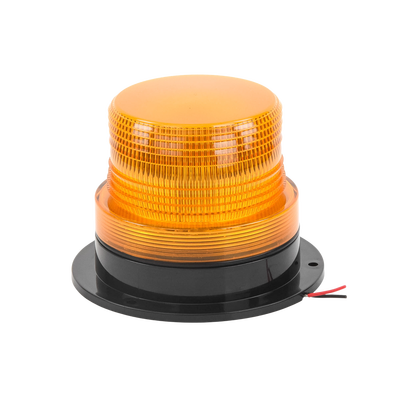 Burbuja brillante  de Larga Vida Útil con 8 LEDs, color ámbar, domo ámbar, 12Vcd