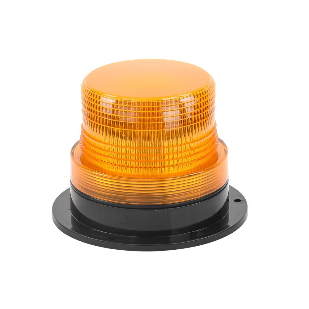 Burbuja brillante  de Larga Vida Útil con 8 LEDs, color ámbar, domo ámbar, 12Vcd