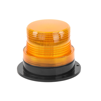 Burbuja brillante  de Larga Vida Útil con 8 LEDs, color ámbar, domo ámbar, 12Vcd