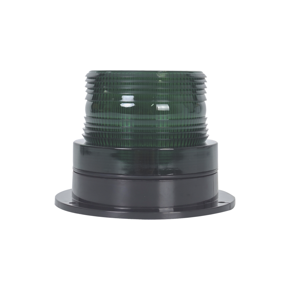 Burbuja Brillante de Larga Vida Útil, con 8 LEDs Color Verde, Domo Verde, 12Vcd