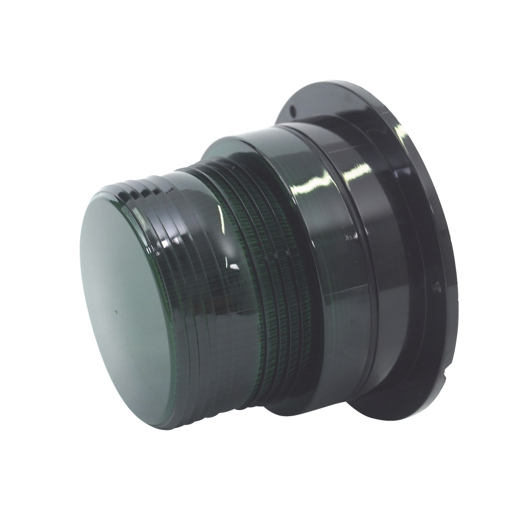Burbuja Brillante de Larga Vida Útil, con 8 LEDs Color Verde, Domo Verde, 12Vcd