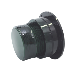 Burbuja Brillante de Larga Vida Útil, con 8 LEDs Color Verde, Domo Verde, 12Vcd