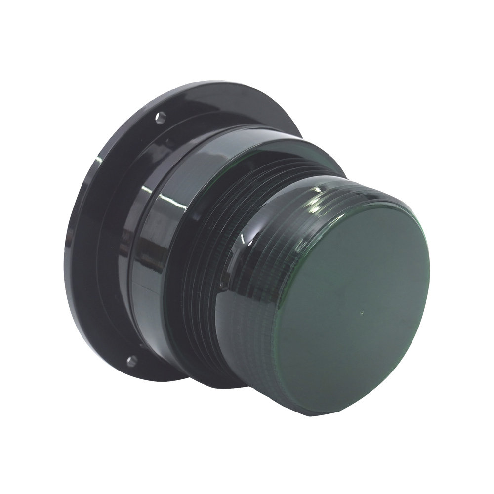 Burbuja Brillante de Larga Vida Útil, con 8 LEDs Color Verde, Domo Verde, 12Vcd