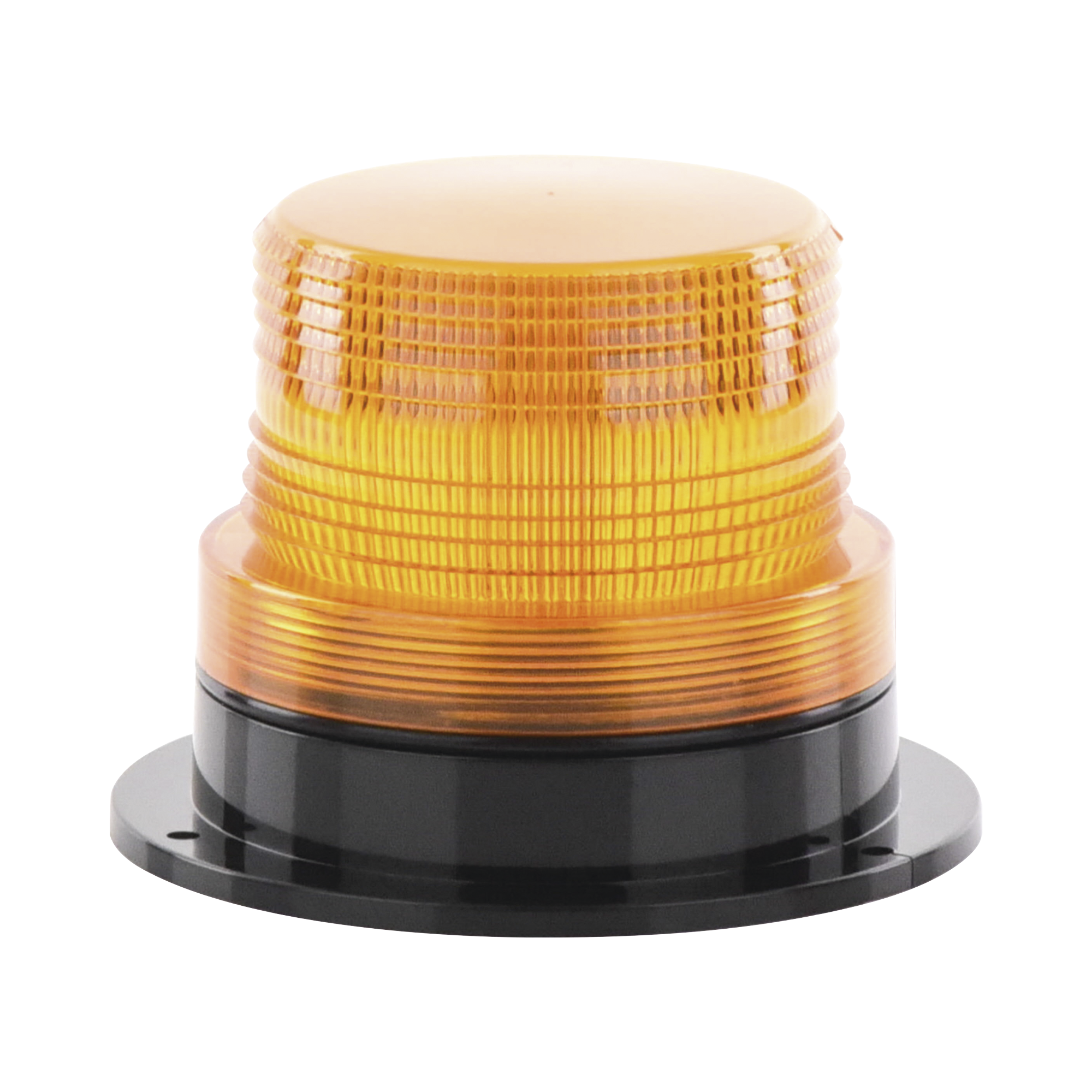 Burbuja Brillante de Larga Vida Útil, con 8 LEDs Color Ambar, Domo Ambar, 110 Vca