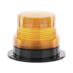 Burbuja Brillante de Larga Vida Útil, con 8 LEDs Color Ambar, Domo Ambar, 110 Vca