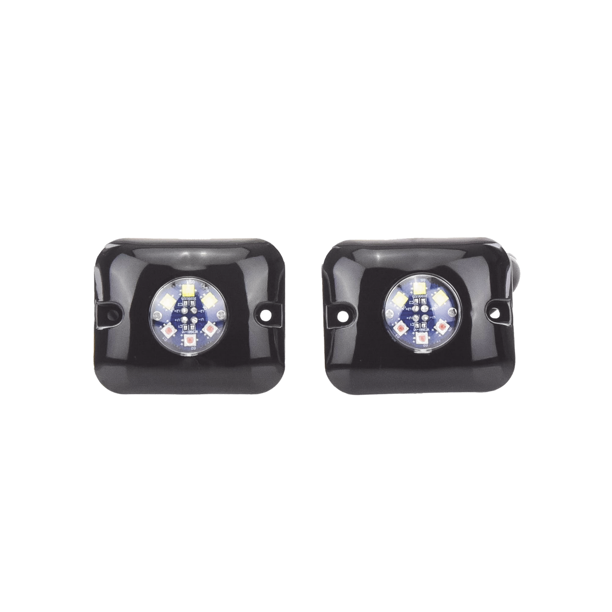 Estrobos Ocultos de 6 LED, Color ámbar / claro