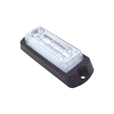 Luz Auxiliar Ultra Brillante de 8 LED's en color Rojo/Azul con mica transparente