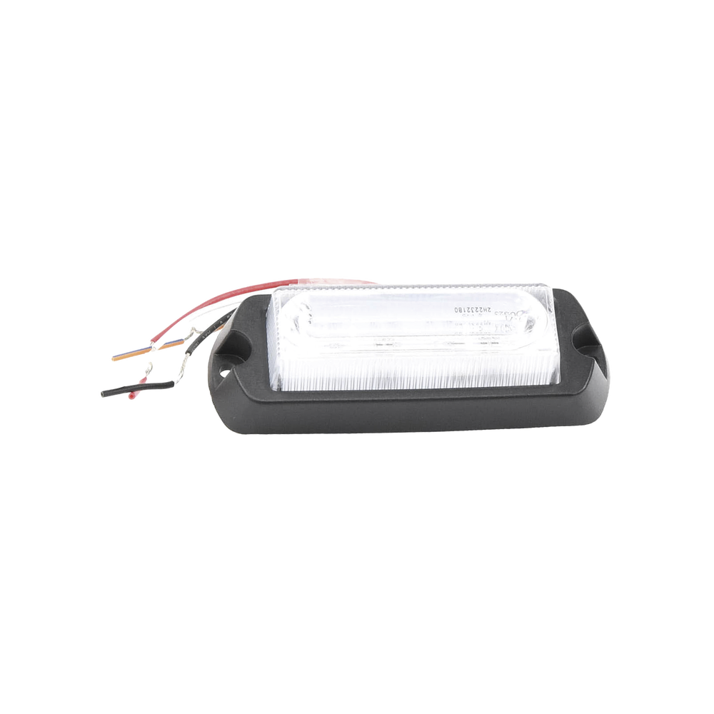 Luz Auxiliar Ultra Brillante de 8 LED's en color Rojo/Azul con mica transparente