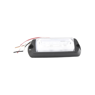 Luz Auxiliar Ultra Brillante de 8 LED's en color Rojo/Azul con mica transparente