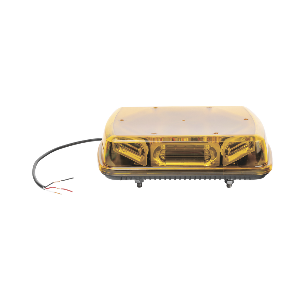 Mini Barra  con 18 Poderosos LEDs, Color Ámbar Con Montaje Fijo de Tornillos