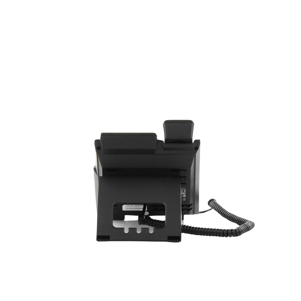 Teléfono IP empresarial para 2 lineas SIP con pantalla LCD,  Puertos Gigabit, Códec Opus, conferencia de 6 vías, PoE.