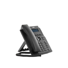 Teléfono IP / 2 Líneas SIP / Pantalla LCD 2.3" 132x64 / Audio HD G.722 y Opus / Conferencia 6 Vías / PoE 802.3af / Puertos Ethernet Duales 10/100 / Soporte EHS