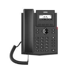 Teléfono IP empresarial para 2 lineas SIP con pantalla LCD, Códec Opus, conferencia de 3 vías, PoE.