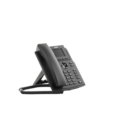 Teléfono IP empresarial para 4 líneas SIP con pantalla LCD de 2.4 pulgadas a color, Opus y conferencia de 3 vías, PoE.