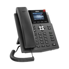 Teléfono IP empresarial para 4 líneas SIP con pantalla LCD de 2.4 pulgadas a color, Opus y conferencia de 3 vías, PoE.
