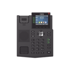 Teléfono IP Empresarial con Estándares Europeos, 6 lineas SIP con pantalla LCD a color, puertos Gigabit, IPv6, Opus y conferencia de 3 vías, PoE/DC