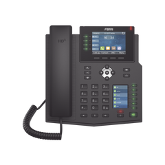 Teléfono IP Empresarial con Estándares Europeos, 16 líneas SIP con pantalla LCD a color 3.5", 30 teclas DSS/BLF, puertos Gigabit, IPv6, Opus y conferencia de 3 vías, PoE/DC