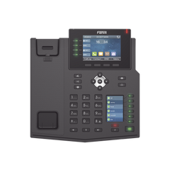 Teléfono IP Empresarial con Estándares Europeos, 16 líneas SIP con pantalla LCD a color 3.5", 30 teclas DSS/BLF, puertos Gigabit, IPv6, Opus y conferencia de 3 vías, PoE/DC