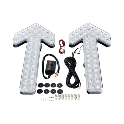 Flechas directoras de tráfico LED de 24 Pulgadas en color ámbar con 240 LED