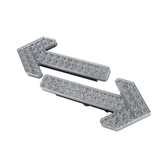 Flechas directoras de tráfico LED de 24 Pulgadas en color ámbar con 240 LED