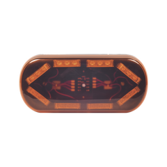 Mini Barra con 24 LED, Color Ámbar Con Montaje Magnético y de Succión