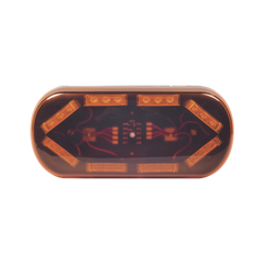 Mini Barra con 24 LED, Color Ámbar Con Montaje Magnético y de Succión