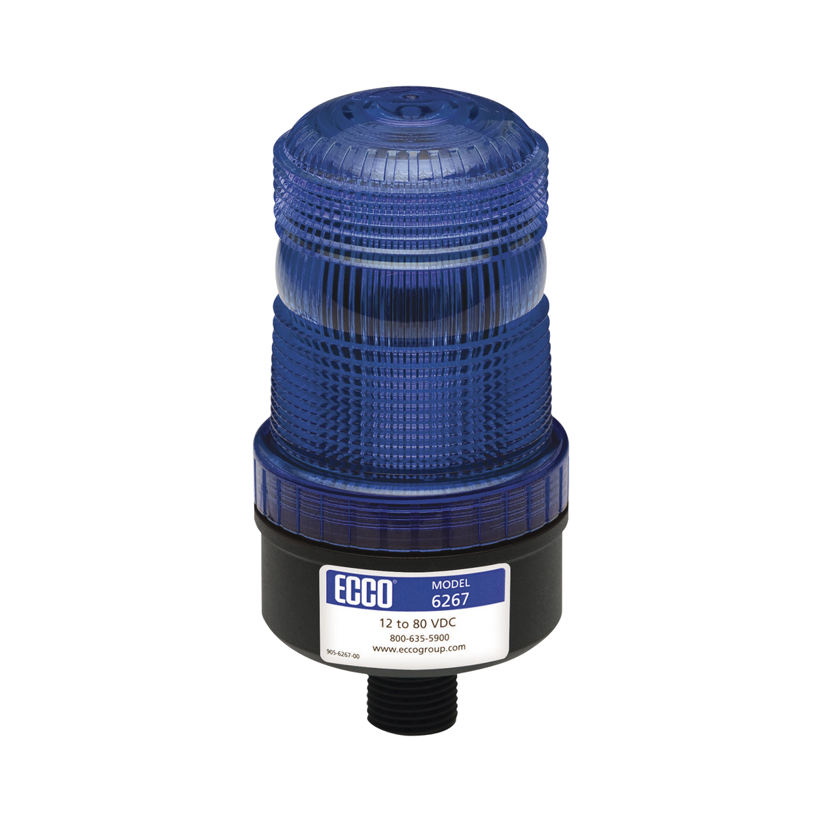 Mini baliza de LED color azul montaje permanente SAE Clase III