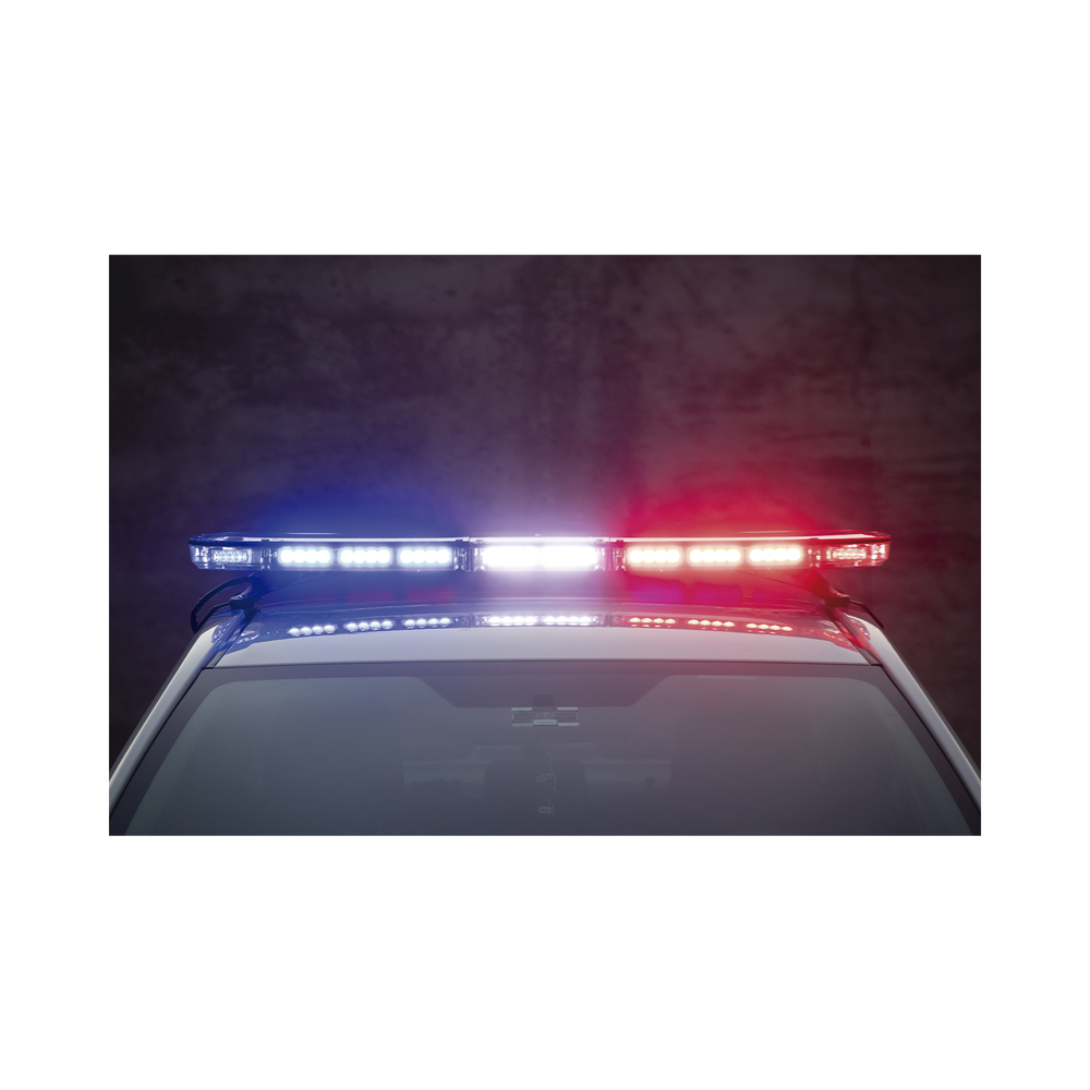 Barra de luces de 47" rojo/azul, 88 LED, con control de tráfico en color rojo/azul, ideal para equipar unidades de seguridad pública