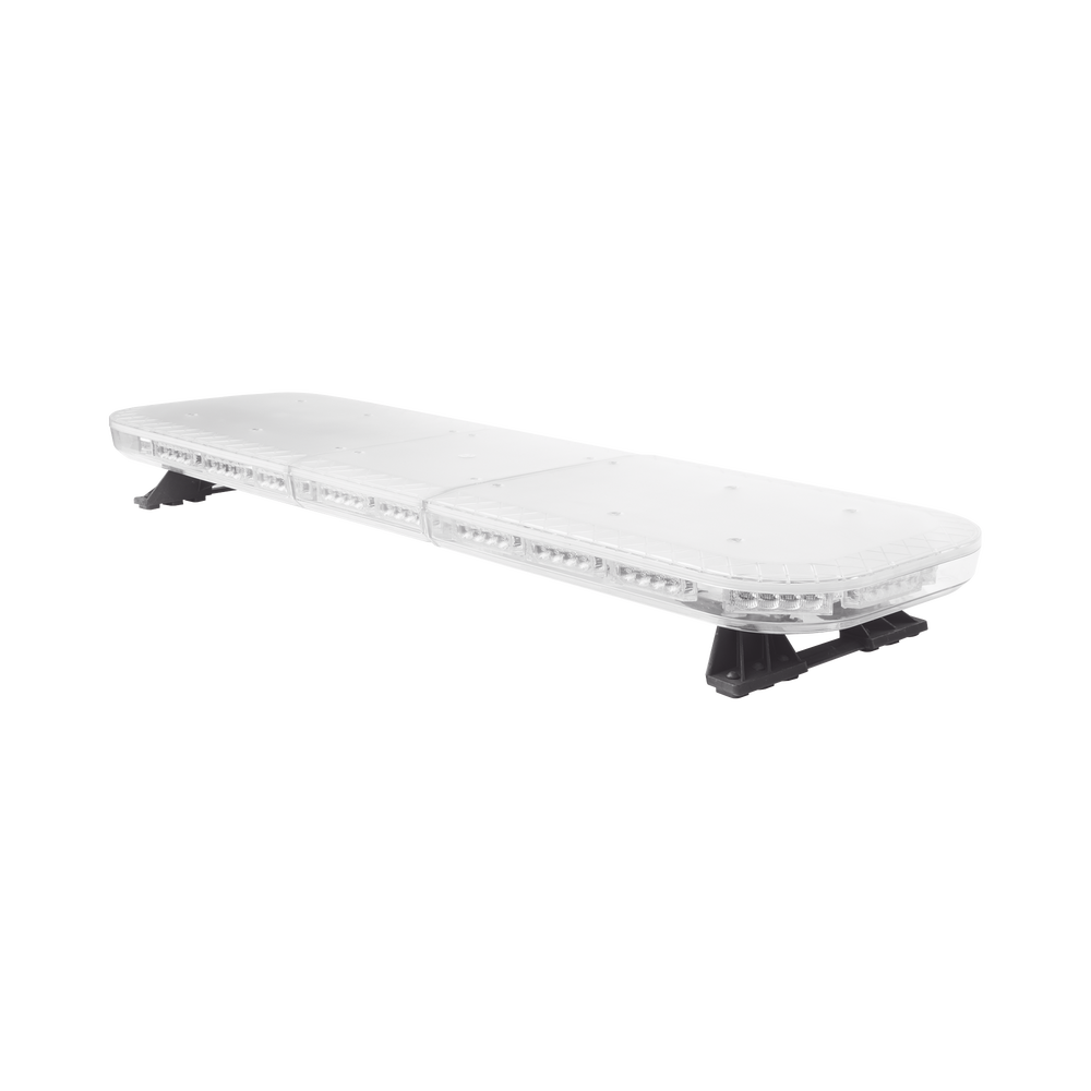 Barra de luces de 47" rojo/azul, 88 LED, con control de tráfico en color ámbar, ideal para equipar unidades de seguridad publica