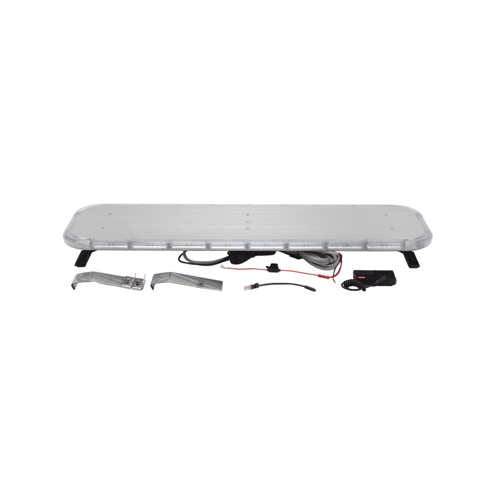 Barra de Luces LED de 46” Ambar, de 132 LEDs, Controlador Incluido - Ideal para Equipar Unidades de seguridad privada y vehiculos de trabajo