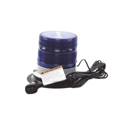 Baliza led pulso, 12-24vdc, 11 patrones de flash, montaje de imán de vacío, azul