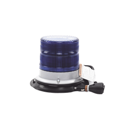 Baliza led pulso, 12-24vdc, 11 patrones de flash, montaje de imán de vacío, azul