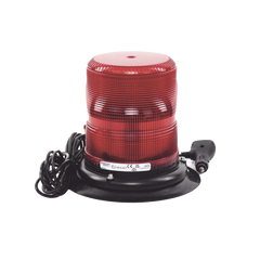 Baliza LED color rojo con montaje magnético de succión de 7" de altura